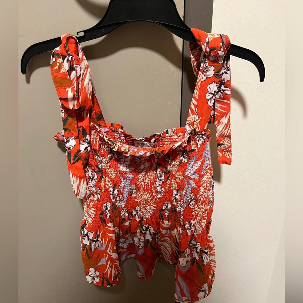 Rachel Zoe Floral Smocked Top
